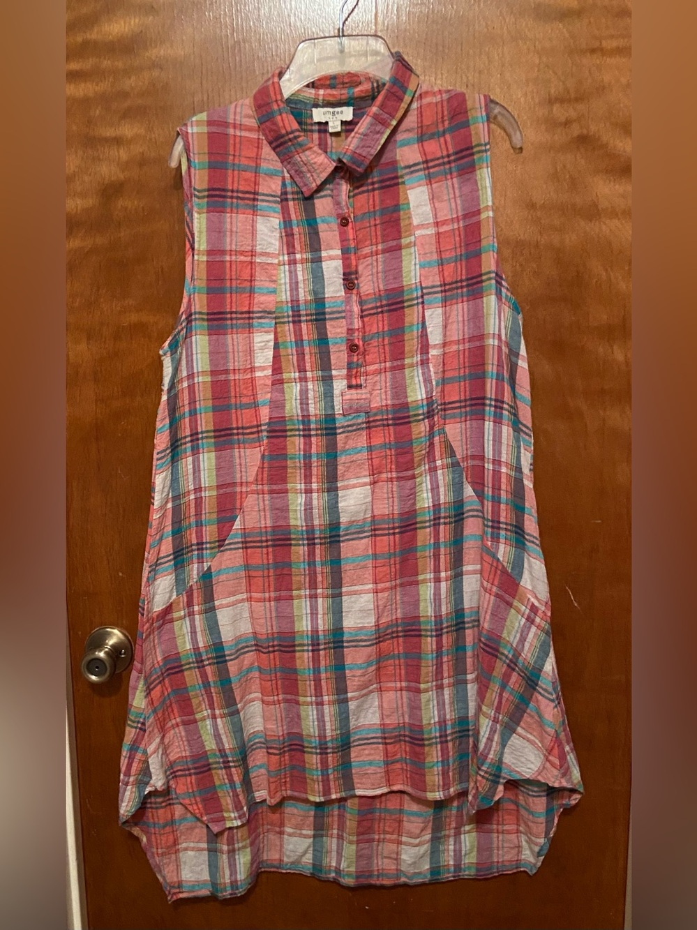Umgee High/low Seersucker Dress